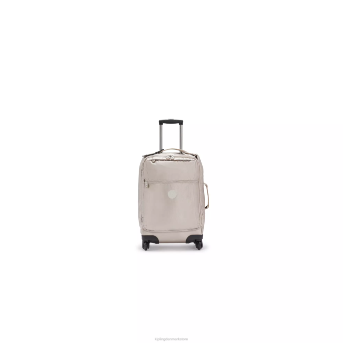 Kipling Kvinder darcey lille metallisk håndbagage XVLD514 rullende bagage metallisk glød