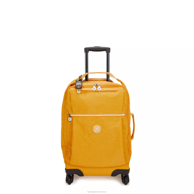 Kipling Kvinder darcey lille rullende håndbagage XVLD508 rullende bagage hurtig gul