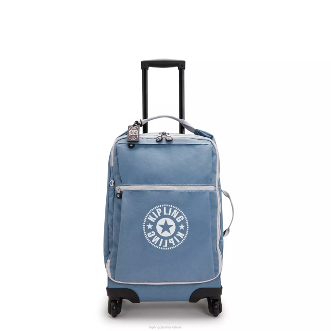Kipling Kvinder darcey lille rullende håndbagage XVLD510 rullende bagage børste blå c