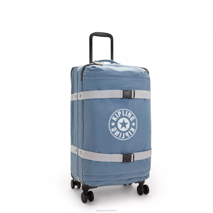 Kipling Kvinder spontan medium rullende bagage XVLD517 rullende bagage børste blå c