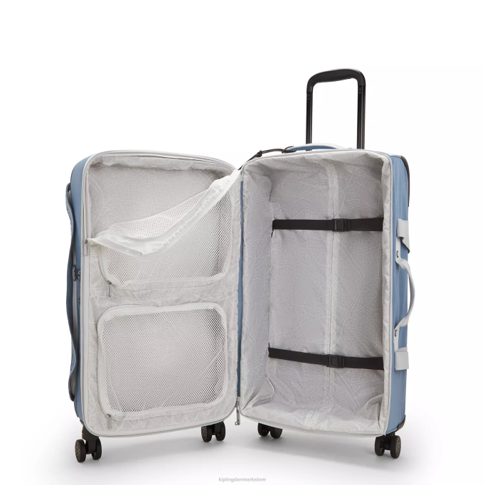 Kipling Kvinder spontan medium rullende bagage XVLD517 rullende bagage børste blå c