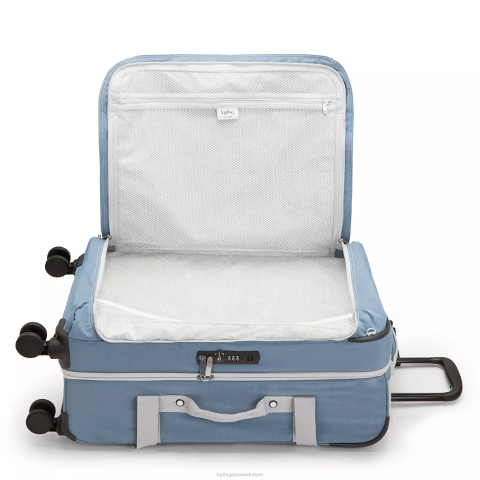 Kipling Kvinder spontan medium rullende bagage XVLD517 rullende bagage børste blå c