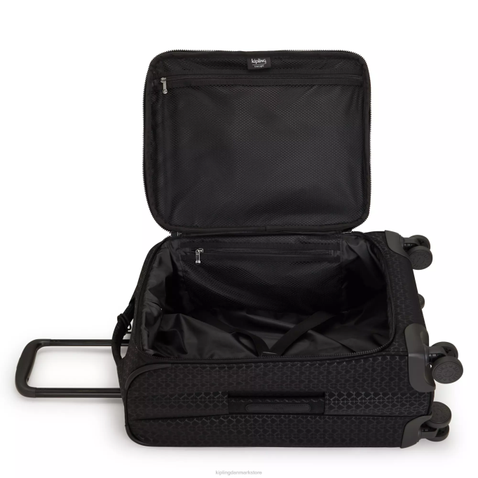 Kipling Kvinder youri spin lille trykt 4 hjulet rullebagage XVLD515 rullende bagage signatur præget