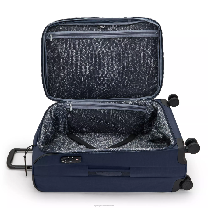 Kipling Kvinder youri spin medium 4 hjulet rullebagage XVLD522 rullende bagage blå blå