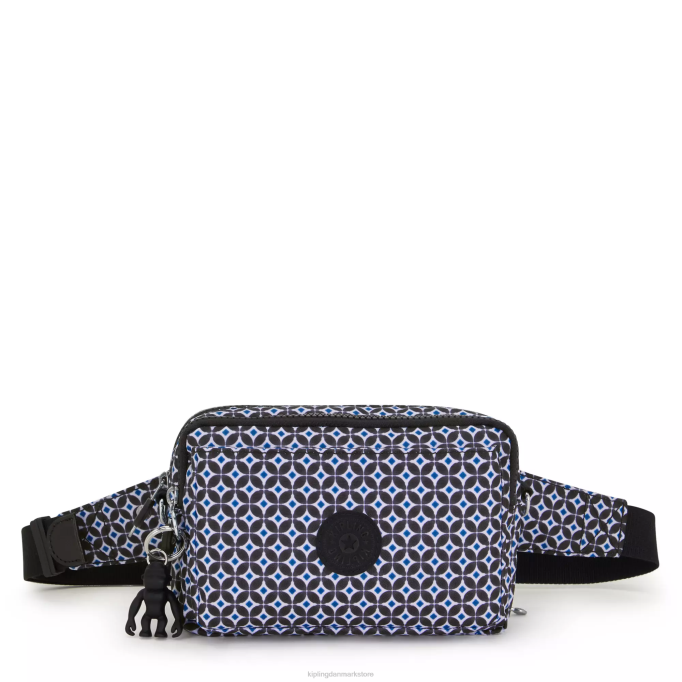 Kipling Kvinder abanu multiprintet konvertibel crossbody-taske XVLD322 crossbody tasker sortlig flise