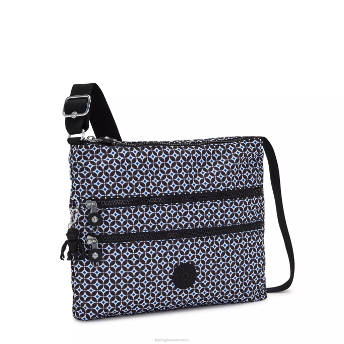 Kipling Kvinder alvar-printet crossbody-taske XVLD145 crossbody tasker sortlig flise