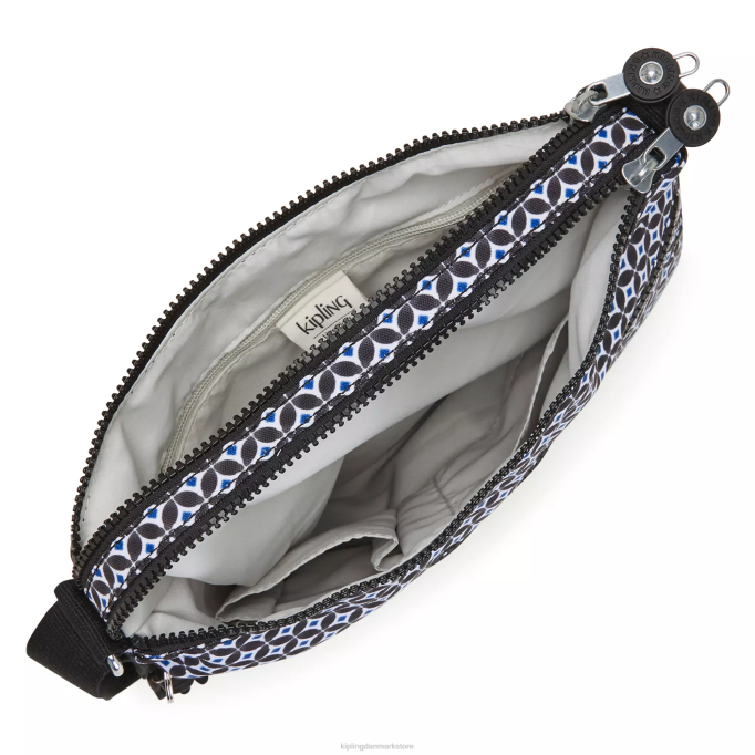 Kipling Kvinder alvar-printet crossbody-taske XVLD145 crossbody tasker sortlig flise