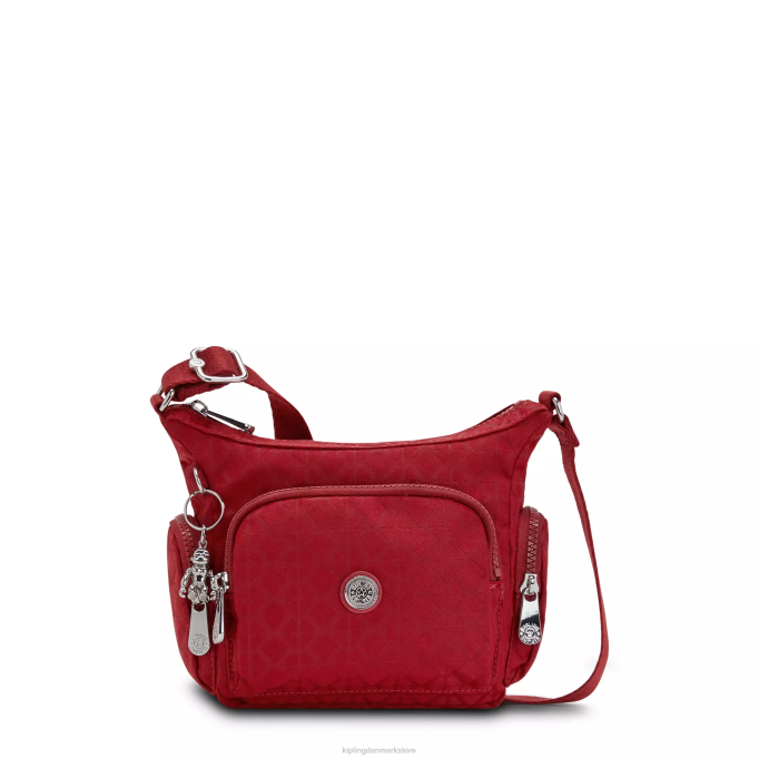 Kipling Kvinder gabbie mini crossbody taske XVLD73 crossbody tasker signatur rød