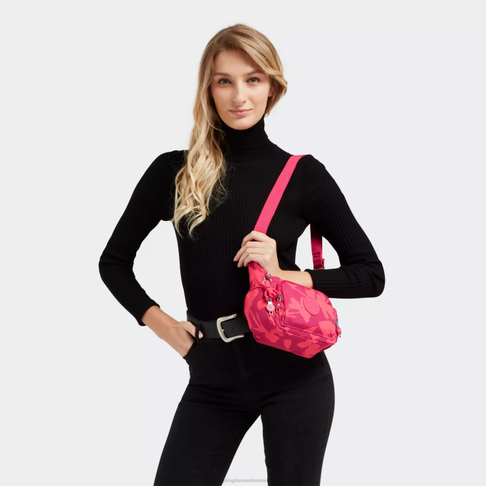 Kipling Kvinder gabbie mini-printet crossbody-taske XVLD138 crossbody tasker koral blomst