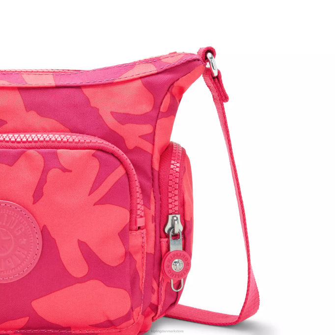 Kipling Kvinder gabbie mini-printet crossbody-taske XVLD138 crossbody tasker koral blomst