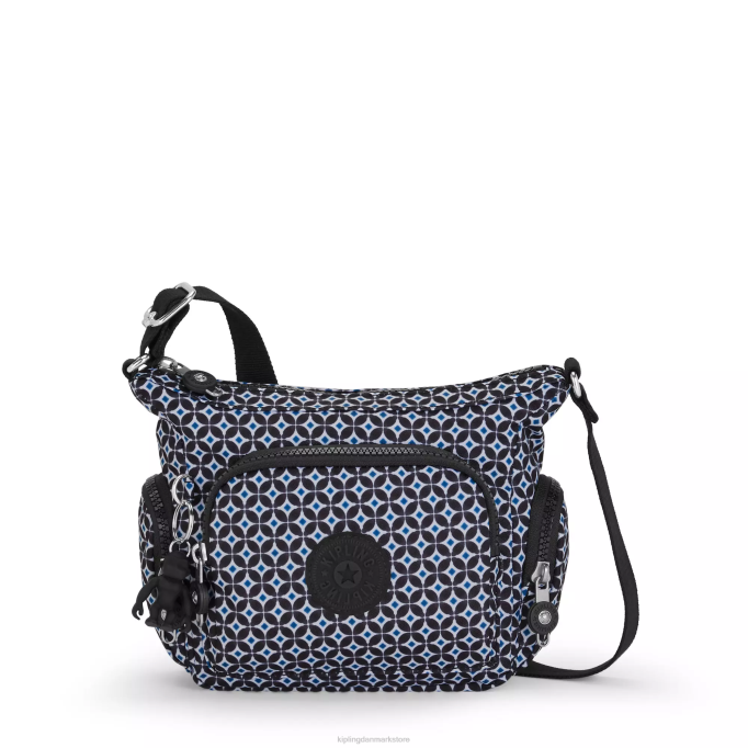 Kipling Kvinder gabbie mini-printet crossbody-taske XVLD140 crossbody tasker sortlig flise