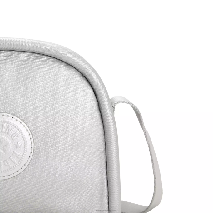 Kipling Kvinder jesper metallic crossbody taske XVLD205 crossbody tasker lyst metallisk