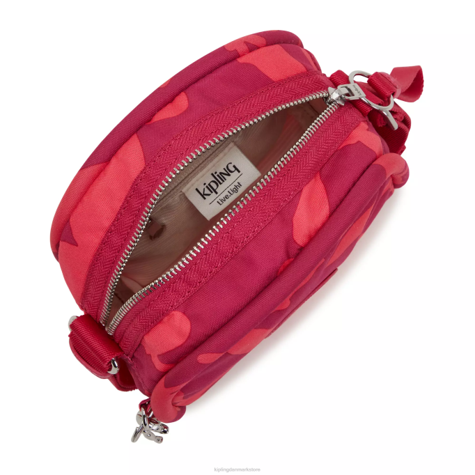 Kipling Kvinder jesper printet crossbody taske XVLD189 crossbody tasker koral blomster