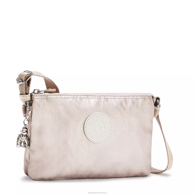 Kipling Kvinder kreativitet xb metallisk crossbody taske XVLD232 crossbody tasker metallisk glød