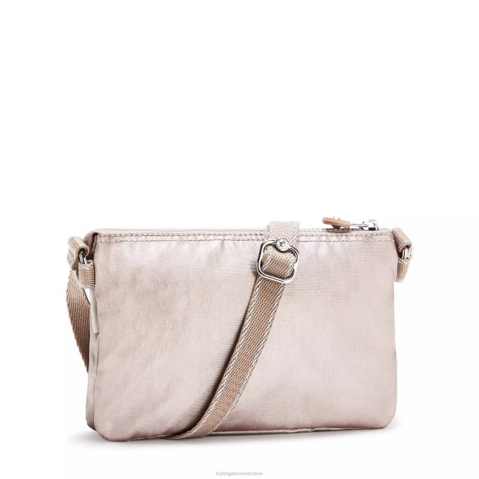 Kipling Kvinder kreativitet xb metallisk crossbody taske XVLD232 crossbody tasker metallisk glød