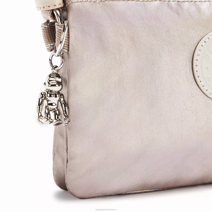 Kipling Kvinder kreativitet xb metallisk crossbody taske XVLD232 crossbody tasker metallisk glød