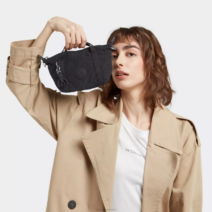 Kipling Kvinder kunst kompakt crossbody taske XVLD3 crossbody tasker sort noir