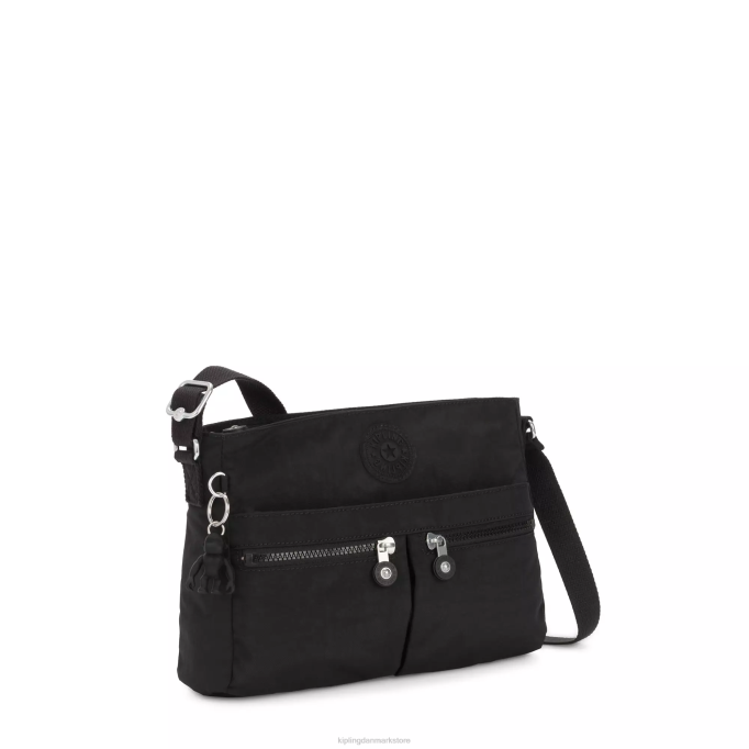 Kipling Kvinder ny angie crossbody taske XVLD168 crossbody tasker sort noir
