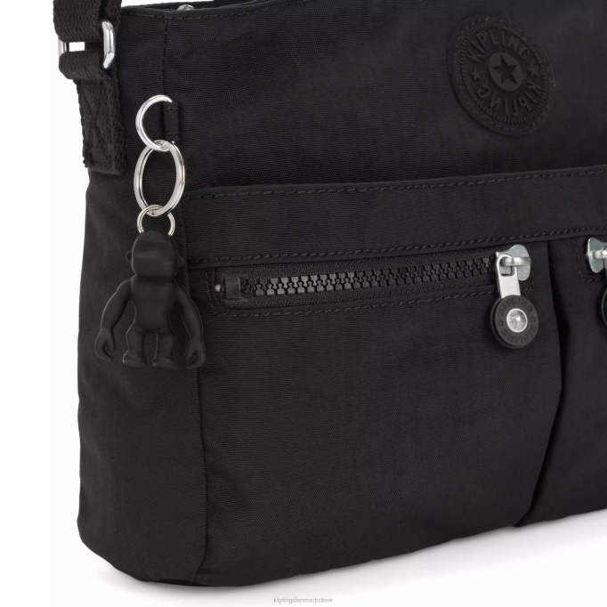 Kipling Kvinder ny angie crossbody taske XVLD168 crossbody tasker sort noir