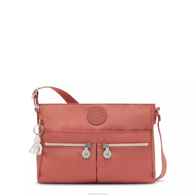 Kipling Kvinder ny angie crossbody taske XVLD172 crossbody tasker vintage pink