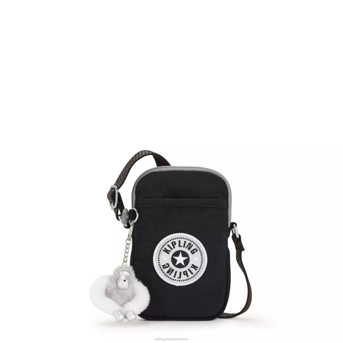 Kipling Kvinder tally crossbody telefontaske XVLD25 crossbody tasker ægte sort sjov
