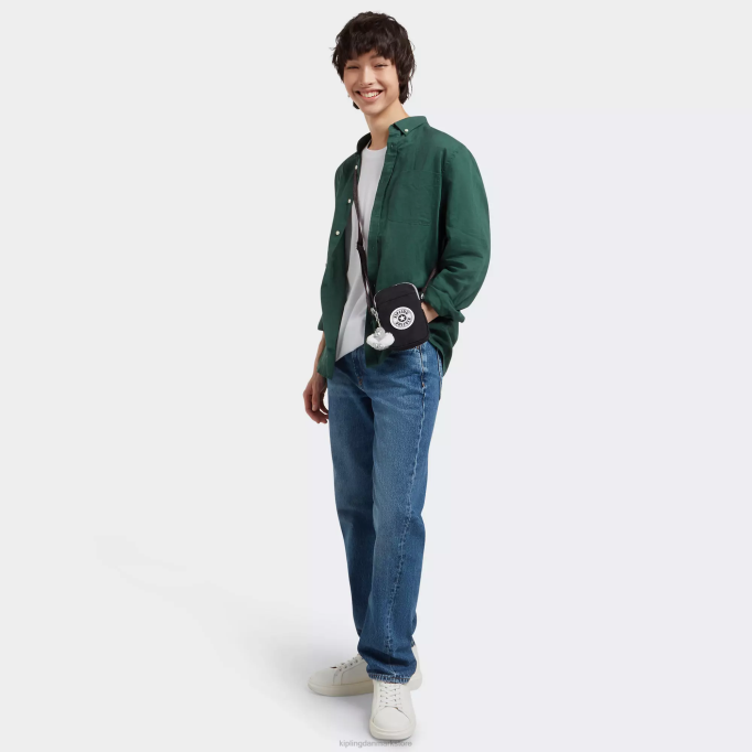 Kipling Kvinder tally crossbody telefontaske XVLD25 crossbody tasker ægte sort sjov