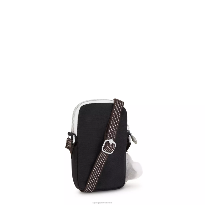 Kipling Kvinder tally crossbody telefontaske XVLD25 crossbody tasker ægte sort sjov