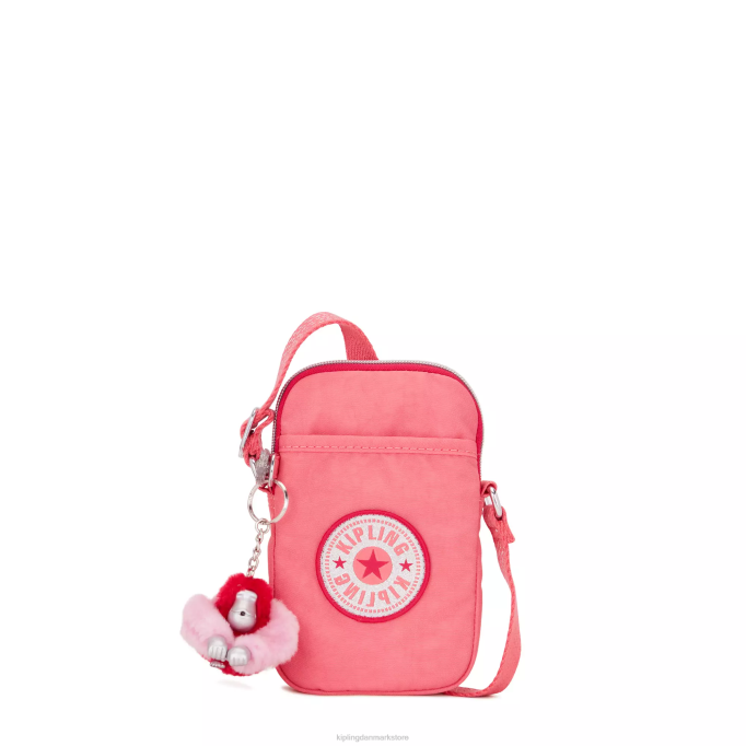 Kipling Kvinder tally crossbody telefontaske XVLD26 crossbody tasker glædelig pink sjov