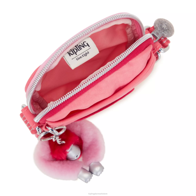 Kipling Kvinder tally crossbody telefontaske XVLD26 crossbody tasker glædelig pink sjov
