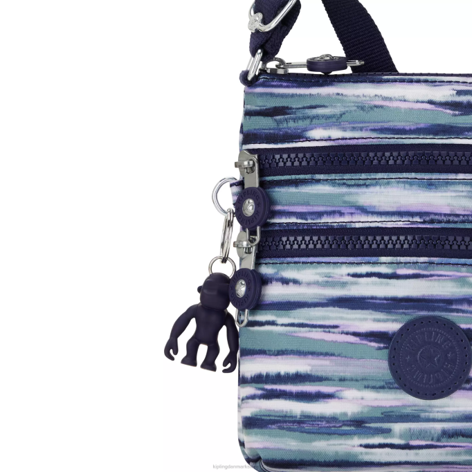 Kipling Kvinder alvar ekstra lille minitaske med print XVLD71 mini tasker børste striber