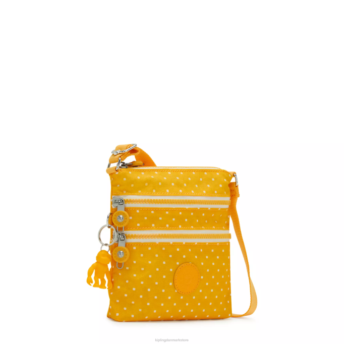 Kipling Kvinder alvar ekstra lille minitaske med print XVLD72 mini tasker blød prik gul