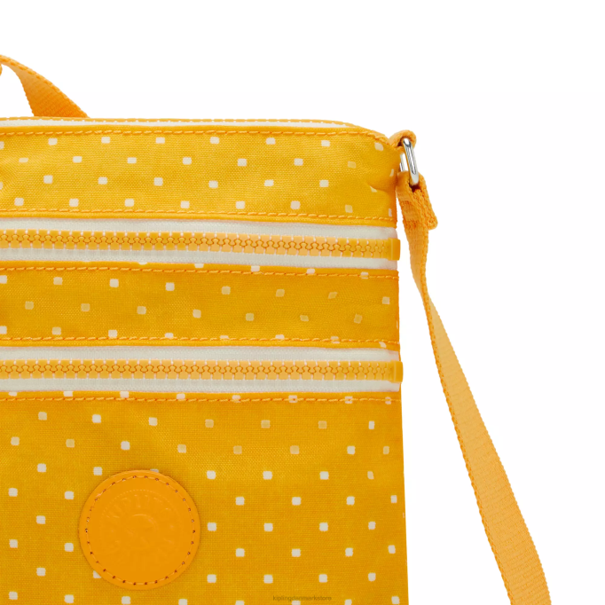 Kipling Kvinder alvar ekstra lille minitaske med print XVLD72 mini tasker blød prik gul