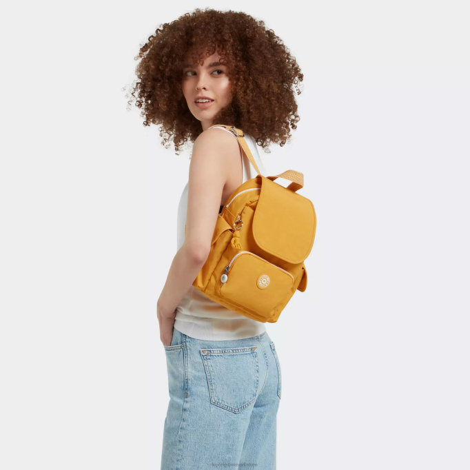 Kipling Kvinder city ​​pack mini rygsæk XVLD411 mini tasker hurtig gul