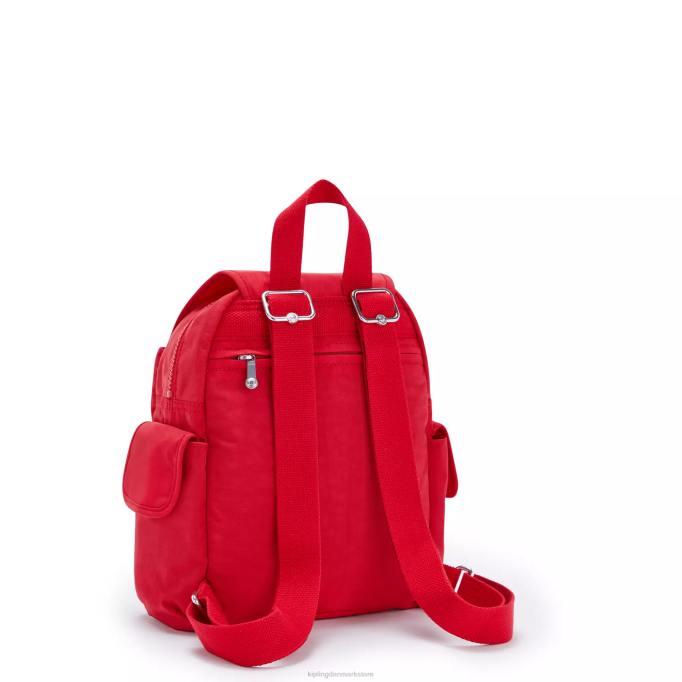 Kipling Kvinder city ​​pack mini rygsæk XVLD415 mini tasker rød rouge