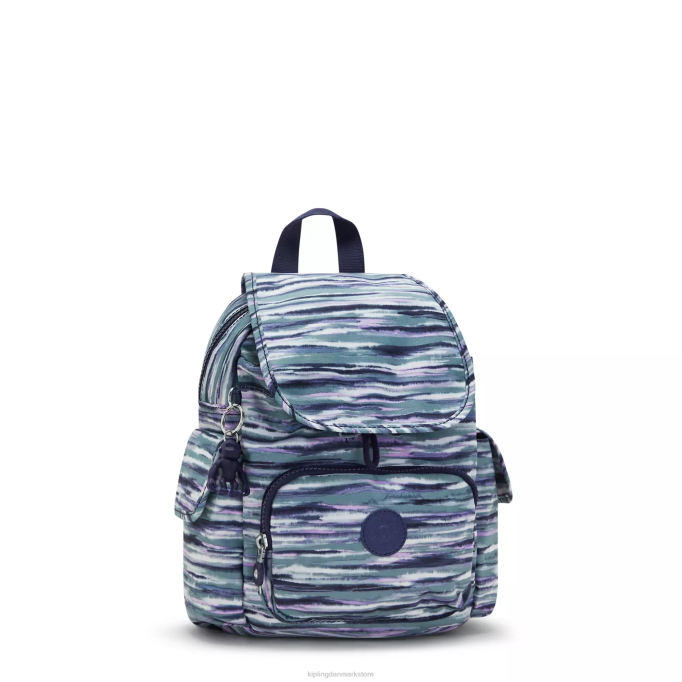 Kipling Kvinder city ​​pack mini rygsæk med print XVLD497 mini tasker børste striber