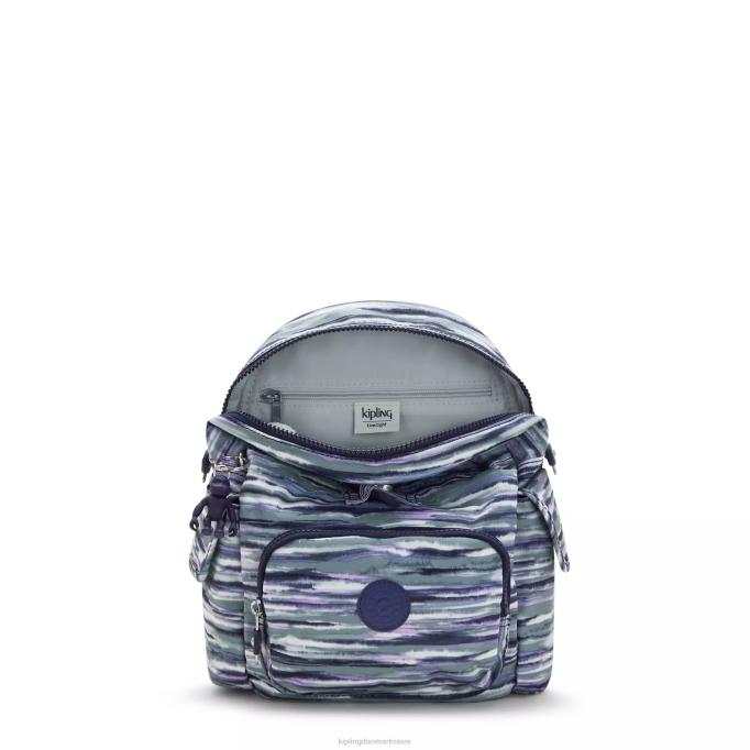 Kipling Kvinder city ​​pack mini rygsæk med print XVLD497 mini tasker børste striber