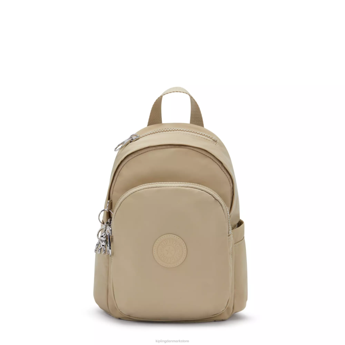 Kipling Kvinder delia mini rygsæk XVLD368 mini tasker naturlig beige