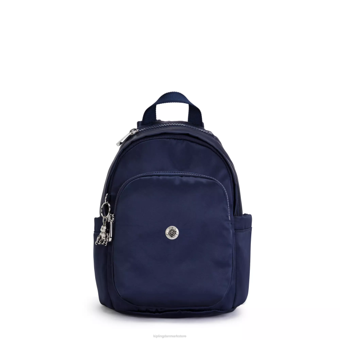 Kipling Kvinder delia mini rygsæk XVLD382 mini tasker kosmisk blå