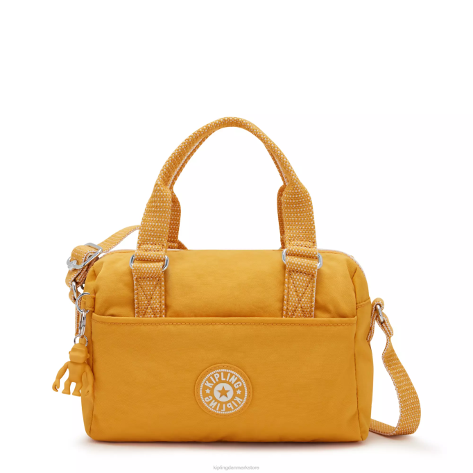 Kipling Kvinder folki mini håndtaske XVLD14 mini tasker hurtig gul