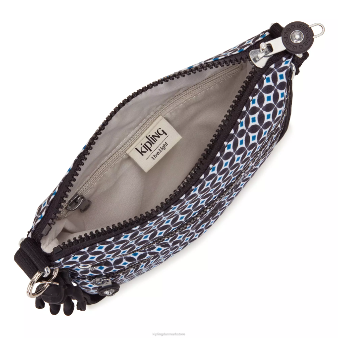 Kipling Kvinder keiko-printet crossbody minitaske XVLD8 mini tasker sortlig flise