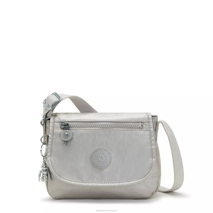 Kipling Kvinder sabian metallic crossbody mini taske XVLD100 mini tasker lyst metallisk