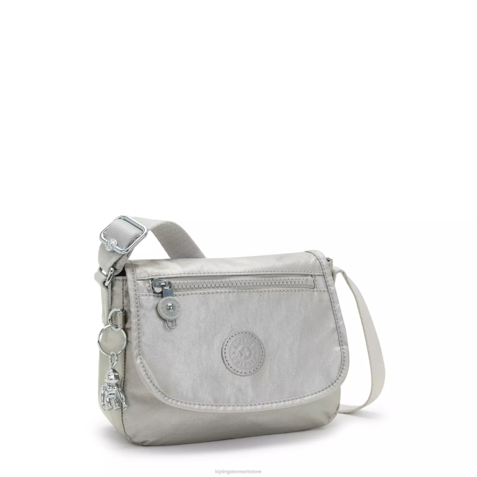 Kipling Kvinder sabian metallic crossbody mini taske XVLD100 mini tasker lyst metallisk