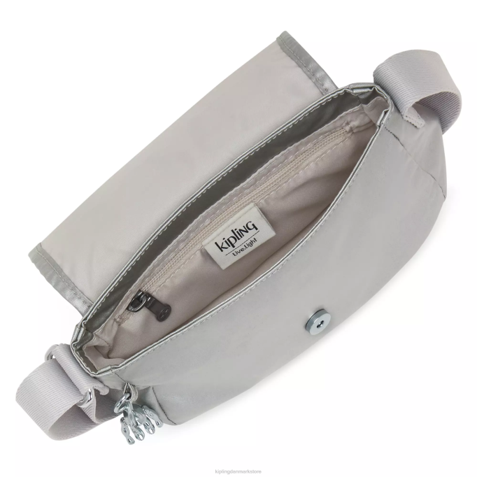 Kipling Kvinder sabian metallic crossbody mini taske XVLD100 mini tasker lyst metallisk