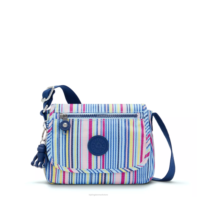 Kipling Kvinder sabian-printet crossbody minitaske XVLD10 mini tasker resort striber