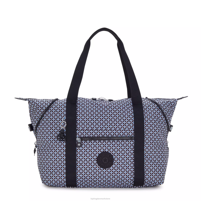 Kipling Kvinder kunststoftaske med mellemtryk XVLD260 muleposer sortlig flise