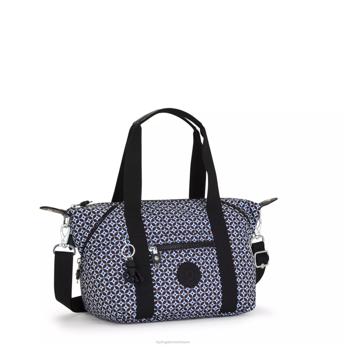 Kipling Kvinder kunst mini-printet skuldertaske XVLD42 skuldertasker sortlig flise