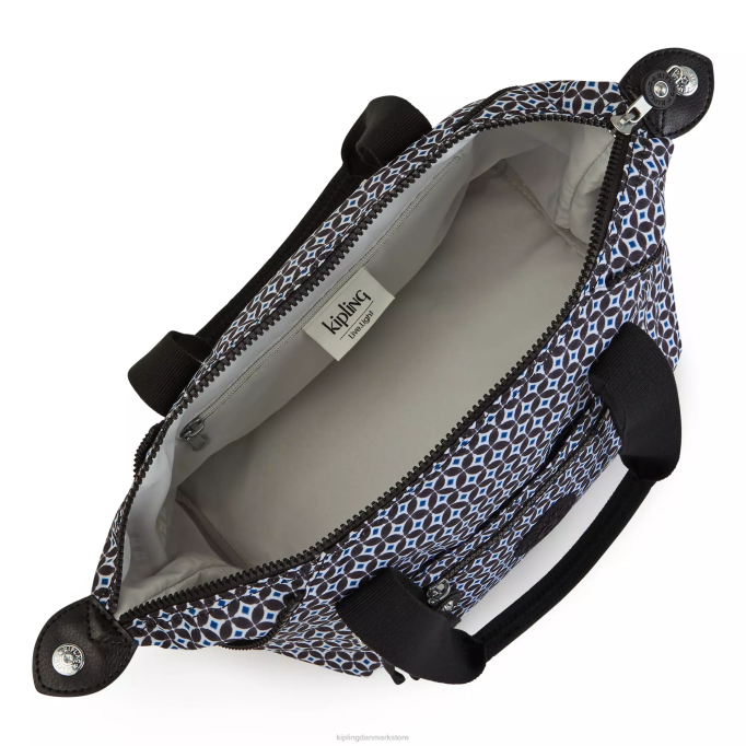 Kipling Kvinder kunst mini-printet skuldertaske XVLD42 skuldertasker sortlig flise