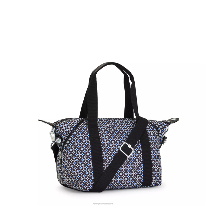 Kipling Kvinder kunst mini-printet skuldertaske XVLD42 skuldertasker sortlig flise