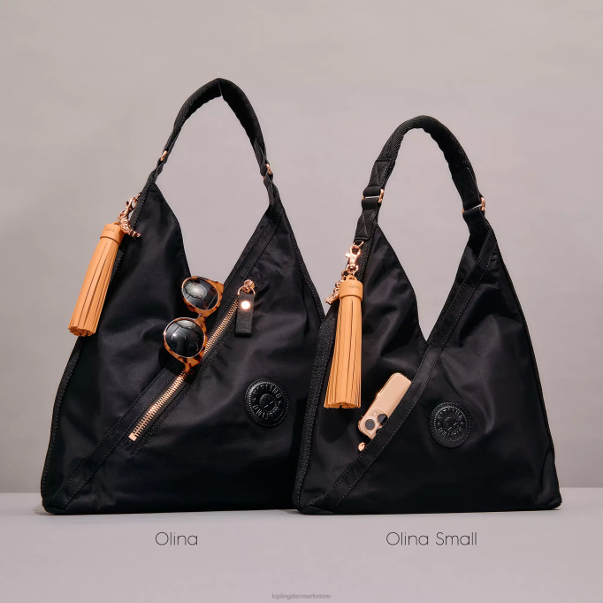 Kipling Kvinder olina skuldertaske XVLD254 skuldertasker rosa sort