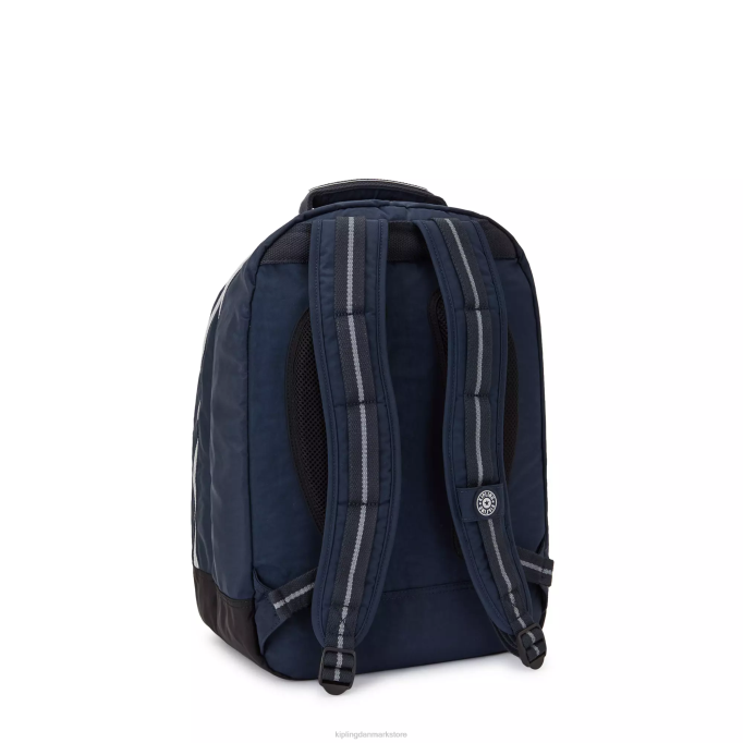 Kipling Kvinder klasseværelse 17\" laptop rygsæk XVLD435 bærbare rygsække ægte blågrå